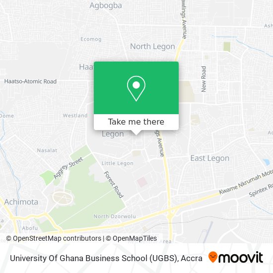 University Of Ghana Business School (UGBS) map