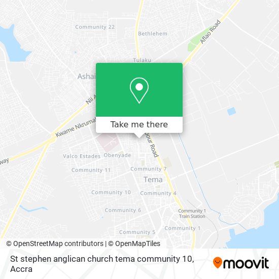 St stephen anglican church tema  community 10 map