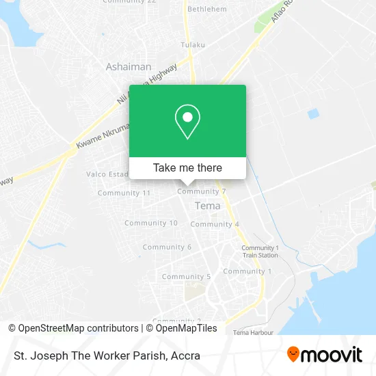 St. Joseph The Worker Parish map