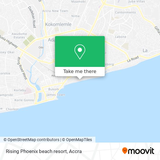 Rising Phoenix beach resort map