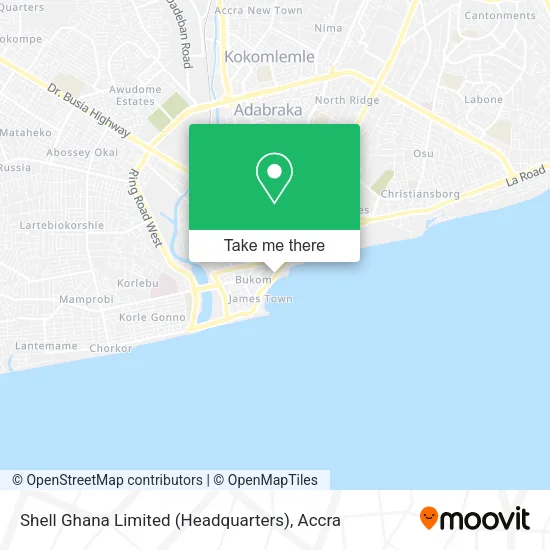 Shell Ghana Limited (Headquarters) map