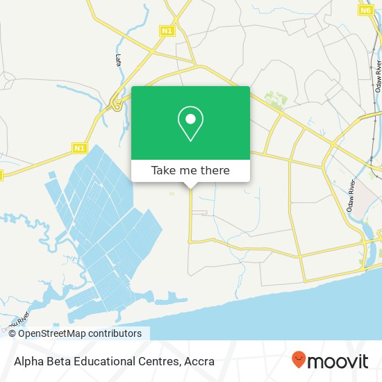 Alpha Beta Educational Centres map