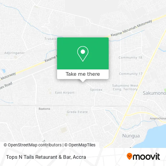 Tops N Tails Retaurant & Bar map