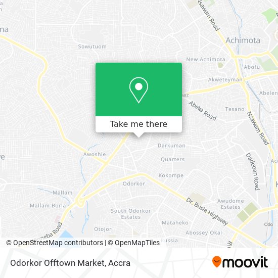 Odorkor Offtown Market map