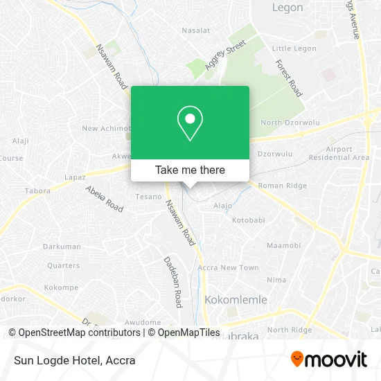 Sun Logde Hotel map