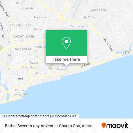 Bethel Seventh-day Adventist Church
Osu map