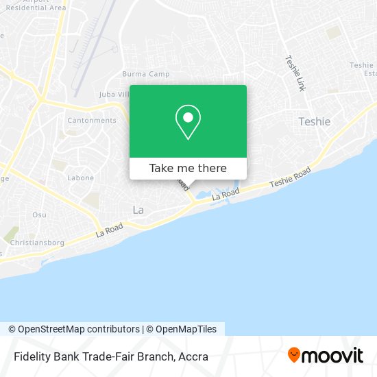 Fidelity Bank Trade-Fair Branch map