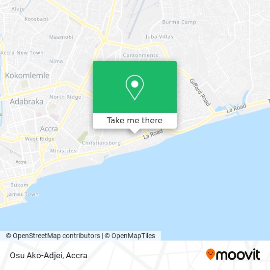 Osu Ako-Adjei map