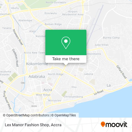 Lex Manor Fashion Shop map