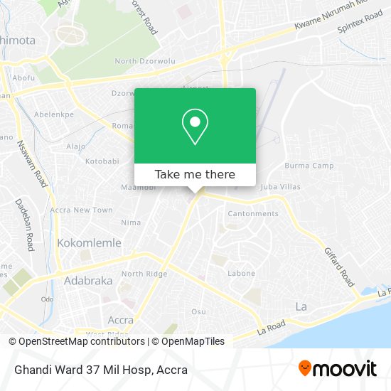 Ghandi Ward 37 Mil Hosp map