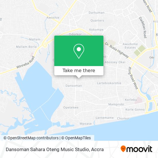 Dansoman Sahara Oteng Music Studio map