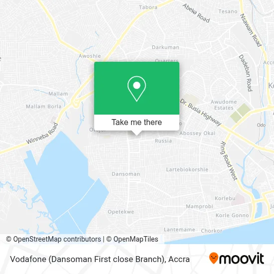 Vodafone (Dansoman First close Branch) map