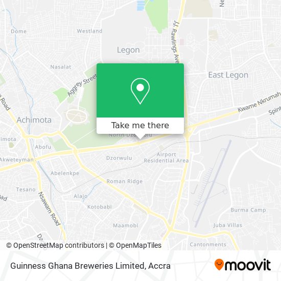 Guinness Ghana Breweries Limited map