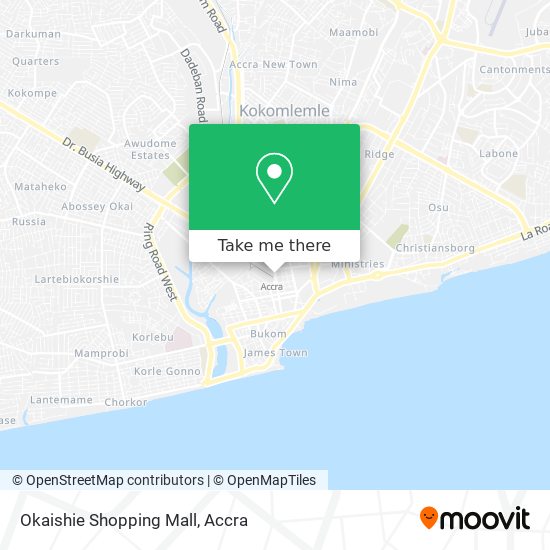 Okaishie Shopping Mall map