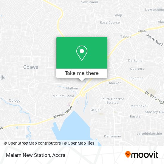 Malam New Station map