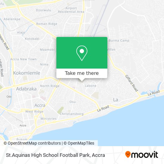 St.Aquinas High School Football Park map