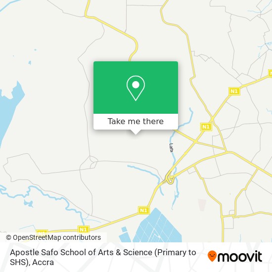 Apostle Safo School of Arts & Science (Primary to SHS) map