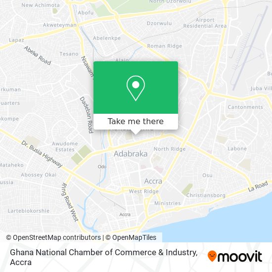 Ghana National Chamber of Commerce & Industry map