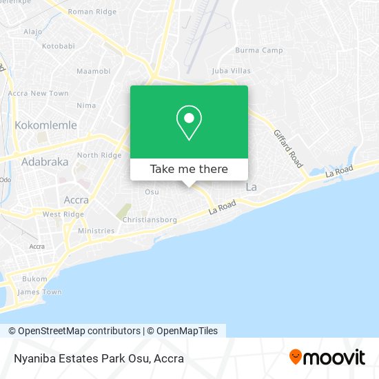 Nyaniba Estates Park Osu map