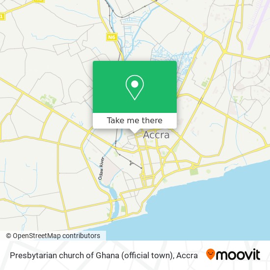 Presbytarian church of Ghana (official town) map