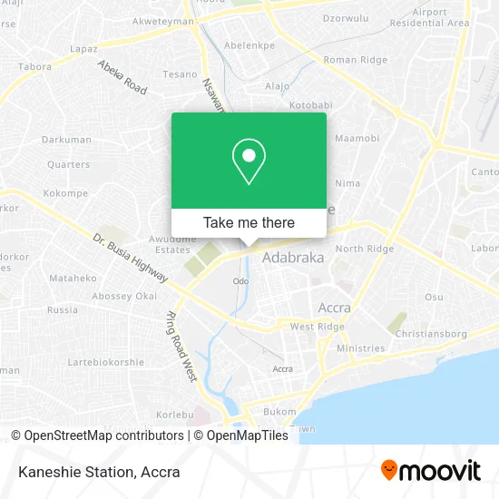 Kaneshie Station map