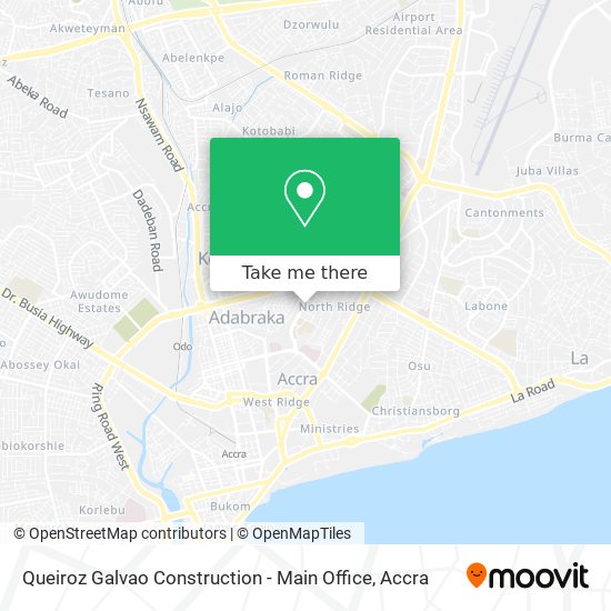 Queiroz Galvao Construction - Main Office map