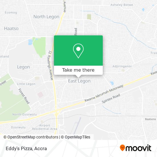 Eddy's Pizza map