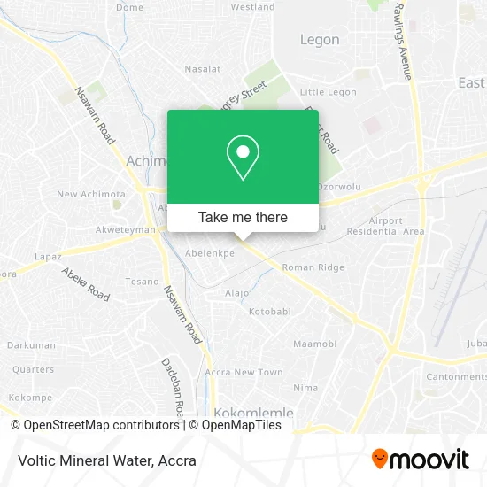 Voltic Mineral Water map