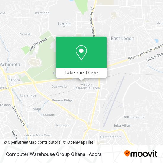 Computer Warehouse Group Ghana. map