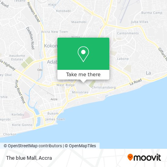 The blue Mall map