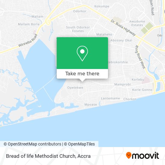 Bread of life Methodist Church map