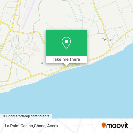 La Palm Casino,Ghana map