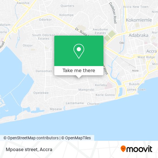 Mpoase street map