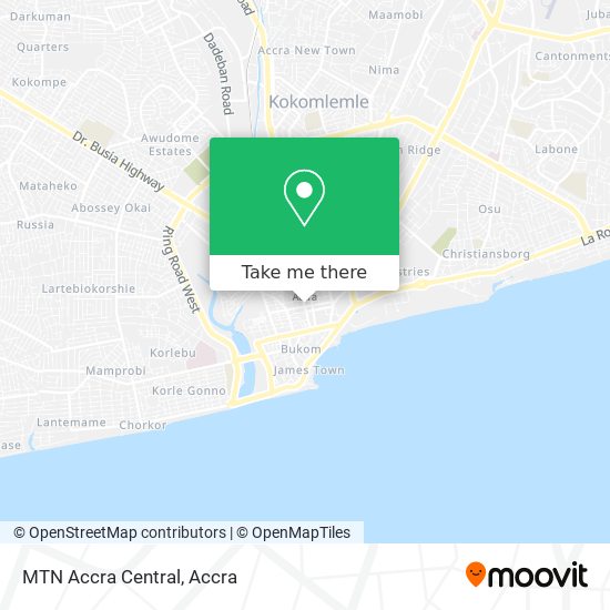 MTN Accra Central map