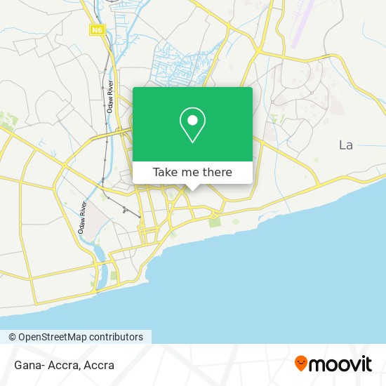 Gana- Accra map