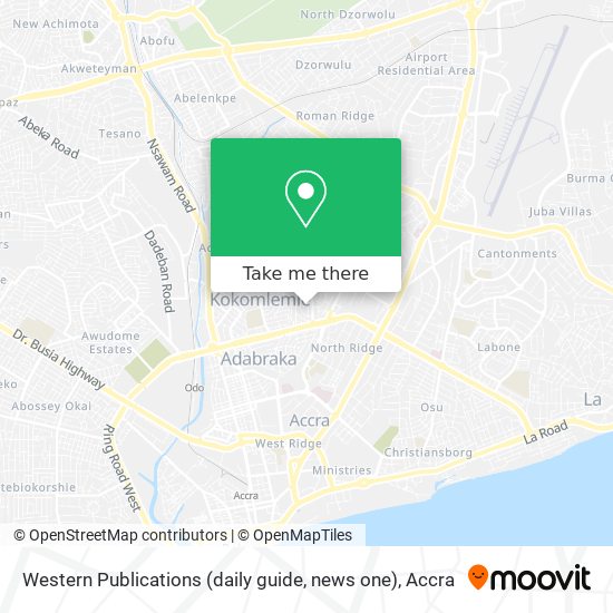 Western Publications (daily guide, news one) map
