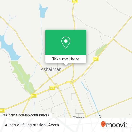 Alinco oil filling station. map