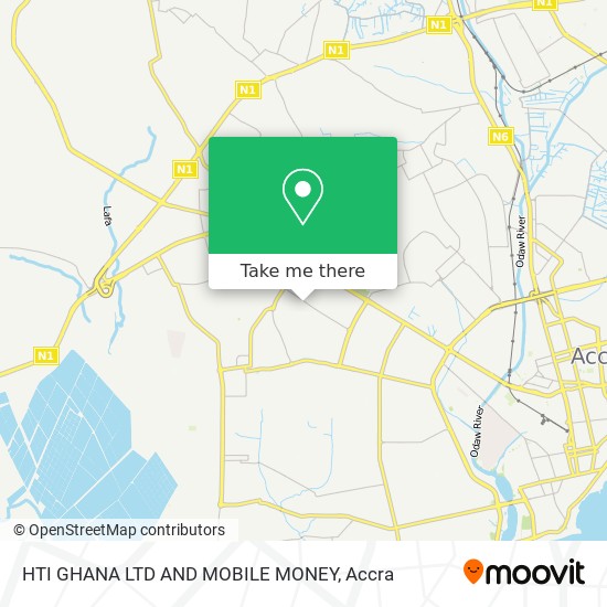 HTI GHANA LTD AND MOBILE MONEY map