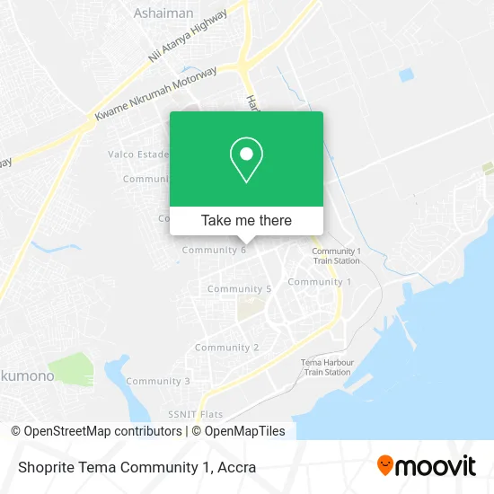 Shoprite Tema Community 1 map