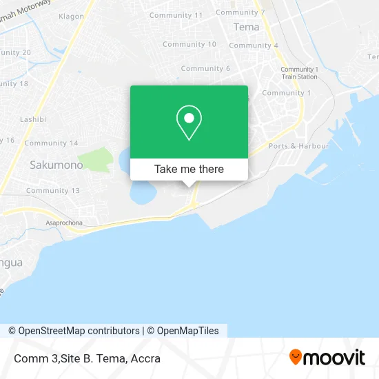 Comm 3,Site B.  Tema map