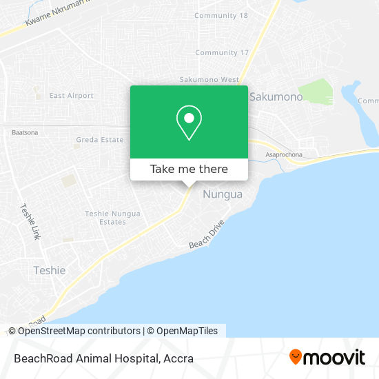 BeachRoad Animal Hospital map