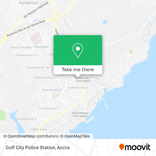 Golf City Police Station map