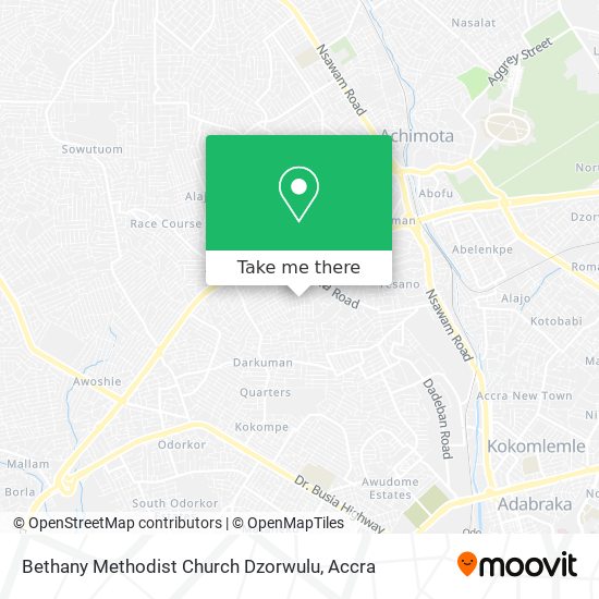 Bethany Methodist Church Dzorwulu map