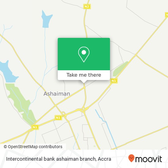 Intercontinental bank ashaiman branch map