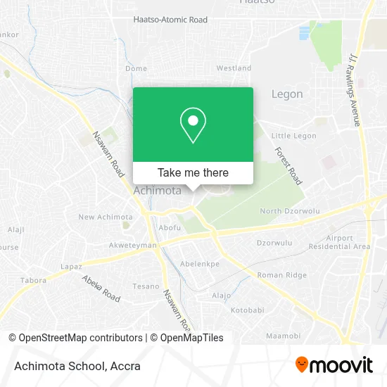 Achimota School map