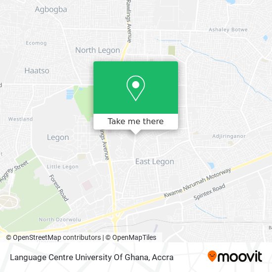 Language Centre University Of Ghana map