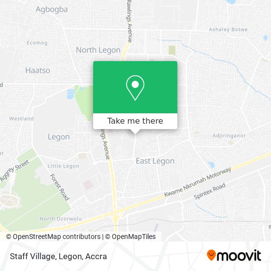 Staff Village, Legon map