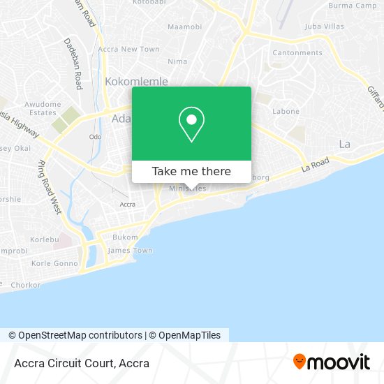 Accra Circuit Court map