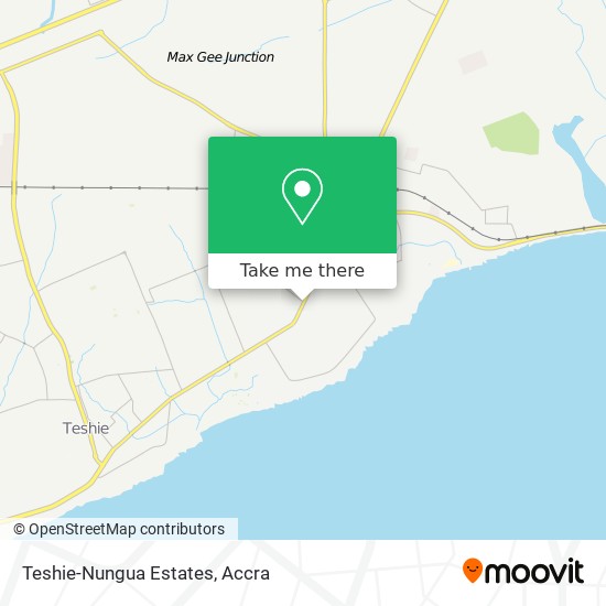 Teshie-Nungua Estates map