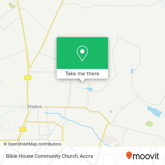 Bible House Community Church map